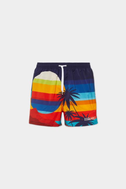 Summer Lovers Sunset Midi Swim Boxer