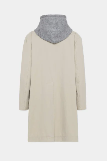 Hooded Washed Coat