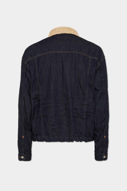 Flocked Cord Jean Jacket