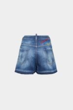 Summer Lovers Medium Wash Stretch Denim Baggy Shorts