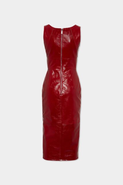 Glossy Leather Dress