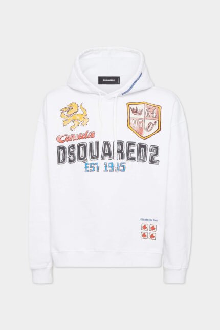Relax Fit Hand-Drawn Hoodie