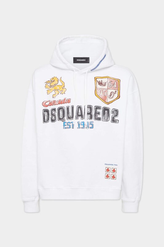 Relax Fit Hand-Drawn Hoodie