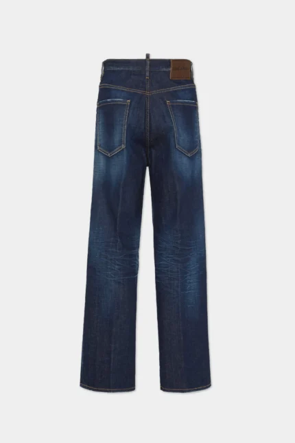 Dark Clean Wash Loose Jeans